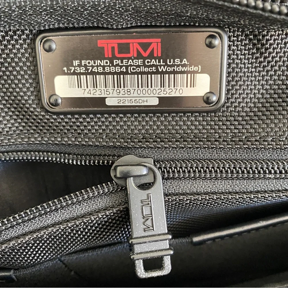 Tumi carry on laptop bag